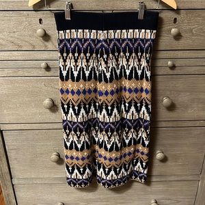 Anthropologie midi sweater skirt